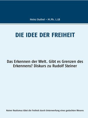 cover image of Die Idee der Freiheit